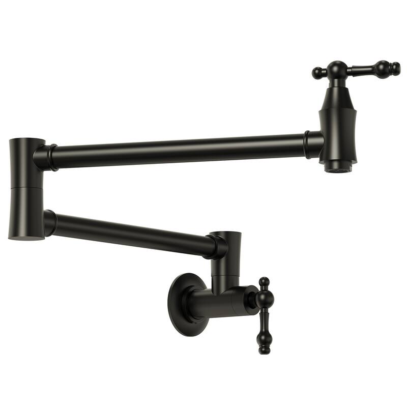 Wall Mounted Cold-Water Pot Filler - Matte Black