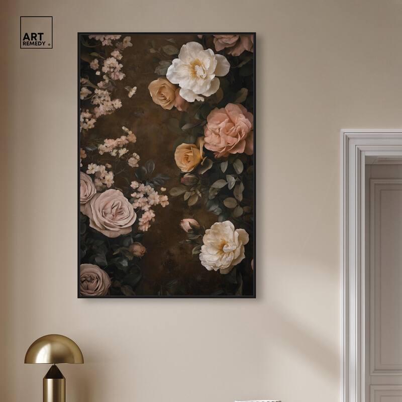 Faded Florals Fable II Canvas by Art Remedy