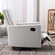 preview thumbnail 9 of 49, Roomfitters Modern Upholstered Rocker Nursery Chair, Plush Seating Glider Swivel Recliner Chair, Beige