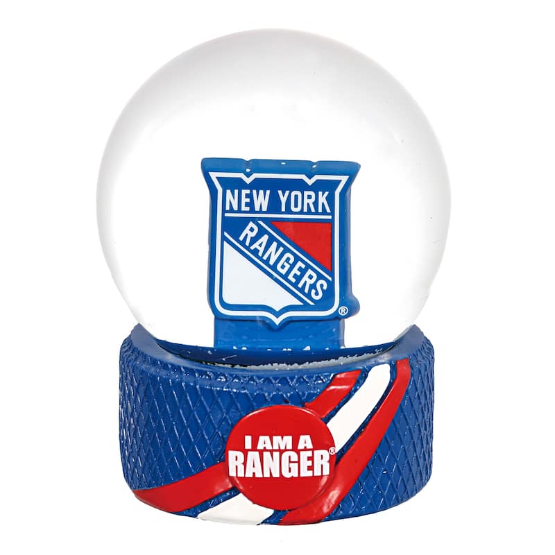New York Rangers 5 in. Glass Tabletop Snow Globe