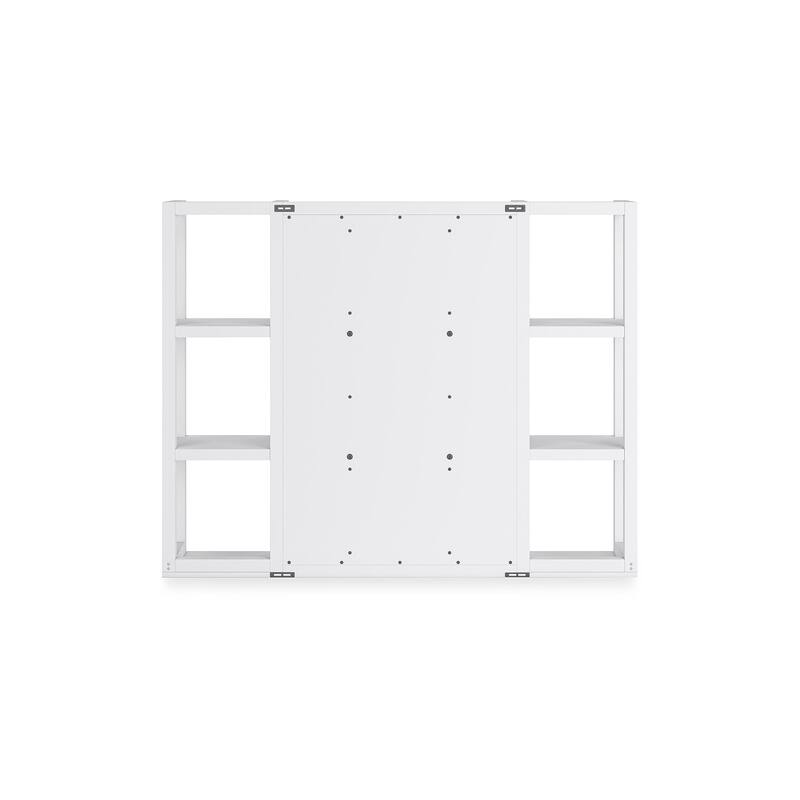 Signature Design by Ashley Ashbryn White/Natural Dining Hutch - 58" W x 11" D x 46" H