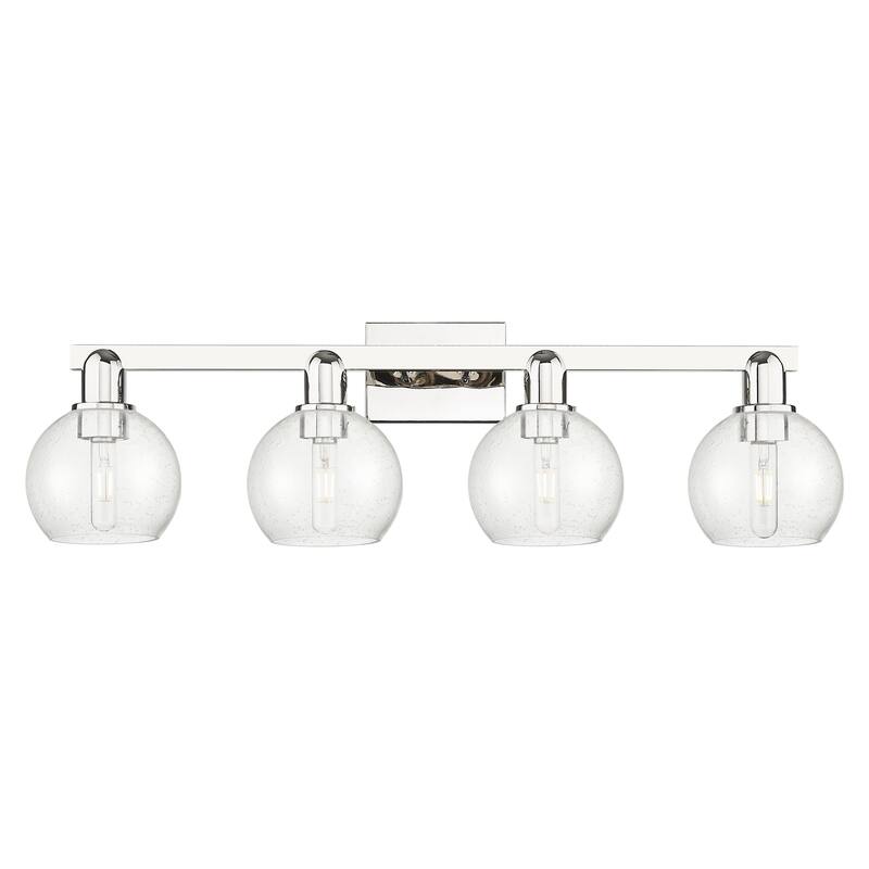 Innovations Lighting 716-4W-10-33 Athens Vanity Athens 4 Light 33" - Polished Nickel / Seedy