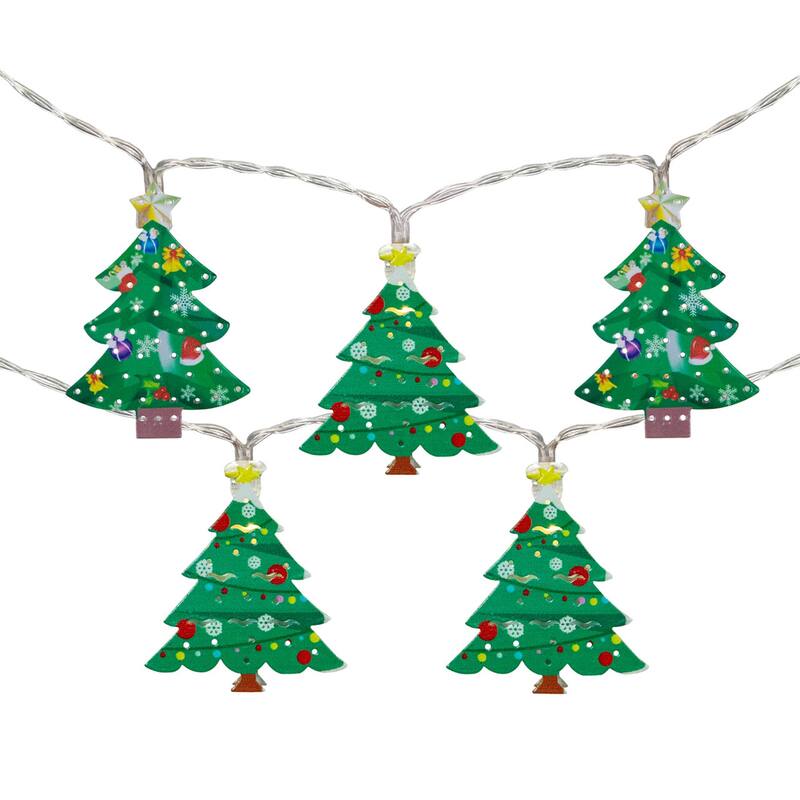 LED Christmas Tree Fairy Lights - 5.5' Copper Wire - 10ct