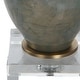 preview thumbnail 7 of 5, Uttermost Cardoni Bronze Glass Table Lamp - 32H, Shade 8H x 18 Dia in.