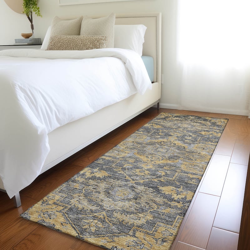 Machine Washable Indoor/ Outdoor Chantille Traditional Boho Rug