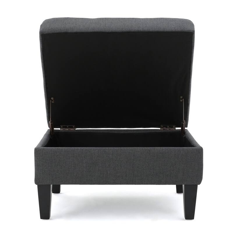 Tufted Large Rectangular Storage Ottoman