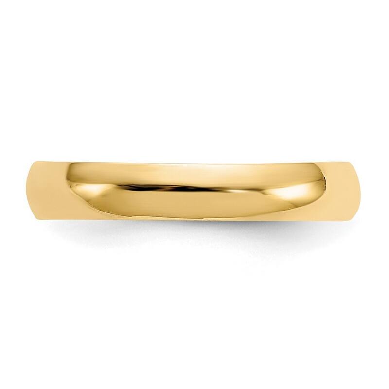 Curata Solid 14 karat Yellow or White Gold 3mm Polished Adjustable Toe Ring