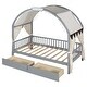 preview thumbnail 20 of 19, Twin Size Bed With Arched Roof and 2 Drawers