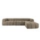 preview thumbnail 25 of 60, Christopher Knight Home - 122" Modern L-Shaped Sectional Sofa with Chaise Lounge, No assembly