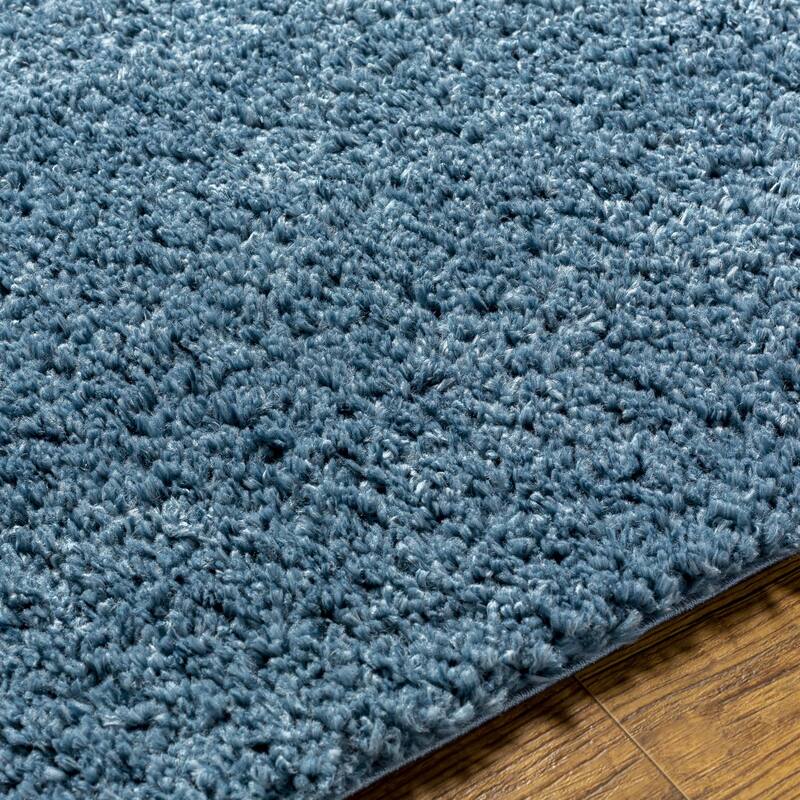 Livabliss Deluxe Shag Minimalist Medallion Area Rug