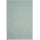 preview thumbnail 112 of 191, SAFAVIEH Courtyard Carolann Indoor/ Outdoor Waterproof Patio Backyard Rug 5'3" x 7'7" - Aqua/Grey