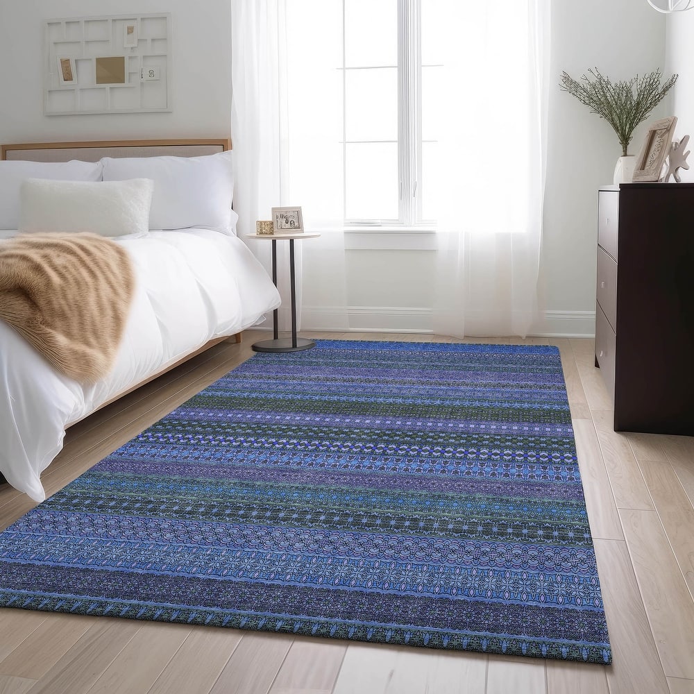 Premium Washable Super Soft Boho Stripes Mayfield Rug