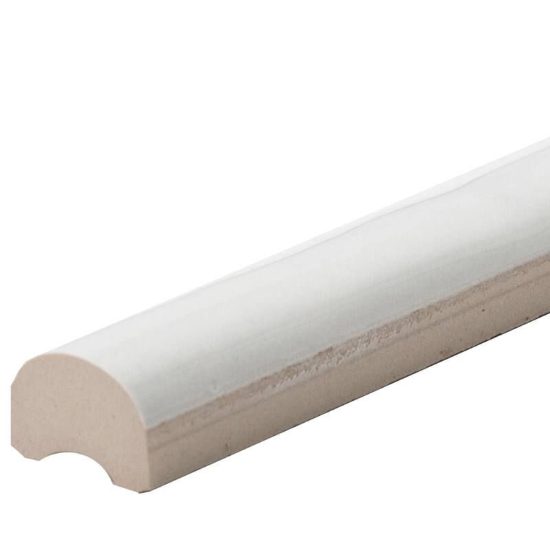 Waverly 3in x 12in Ceramic Chair Rail Wall Tile - White - 3 x 12 - 1 Piece