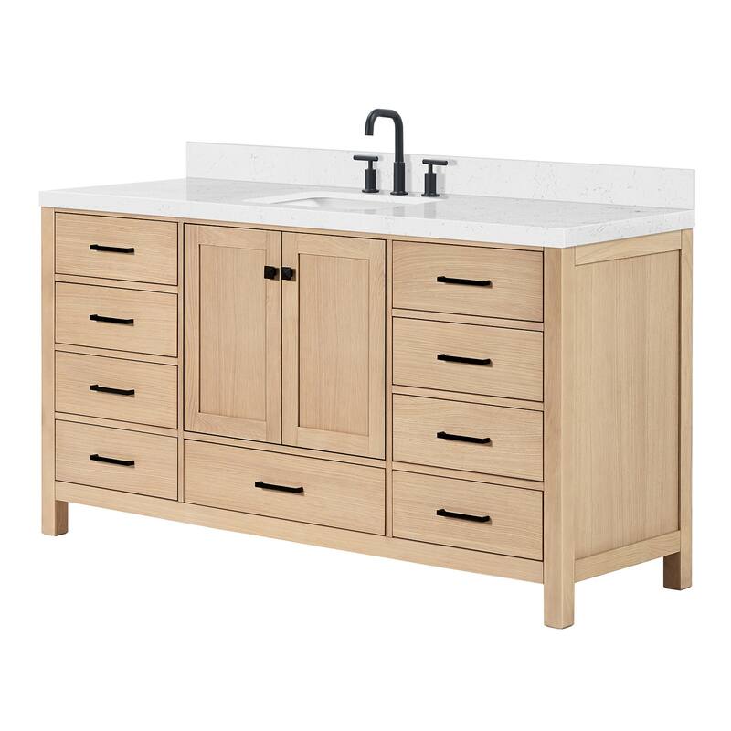 Ariel A066SCQRVO Cambridge 67" Free Standing Single Basin Vanity Set
