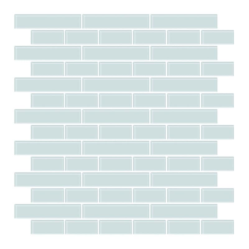 InHome Sea Glass Peel & Stick Backsplash Tiles