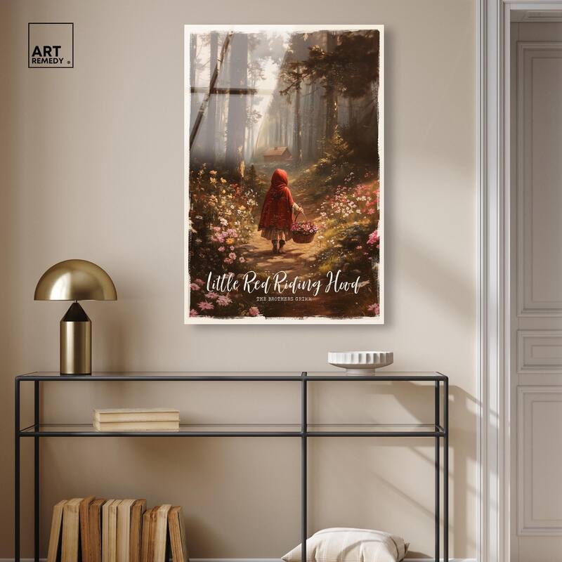 Classic Red Riding Hood Acrylic by Art Remedy, Ready to Hang
