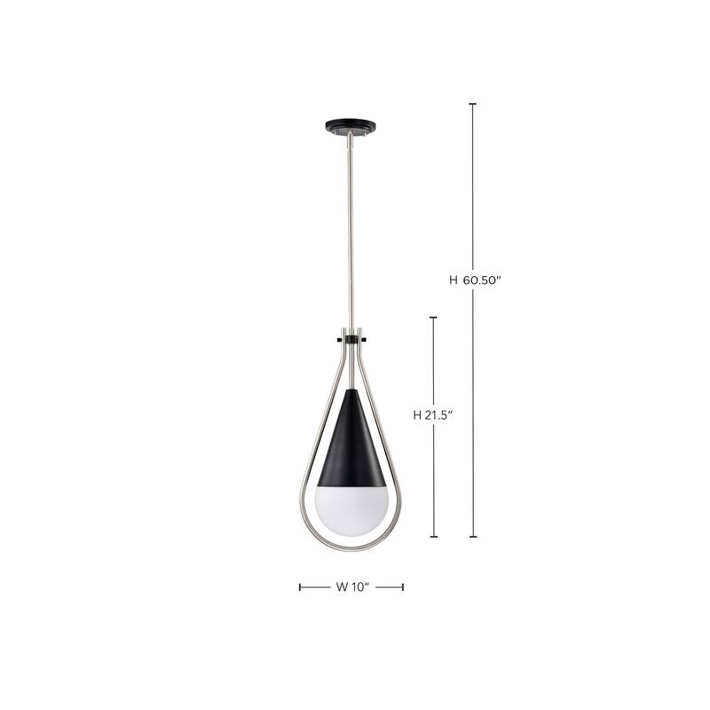 Nuvo Lighting 60/7913 Admiral 10" Wide Pendant with Teardrop Shade
