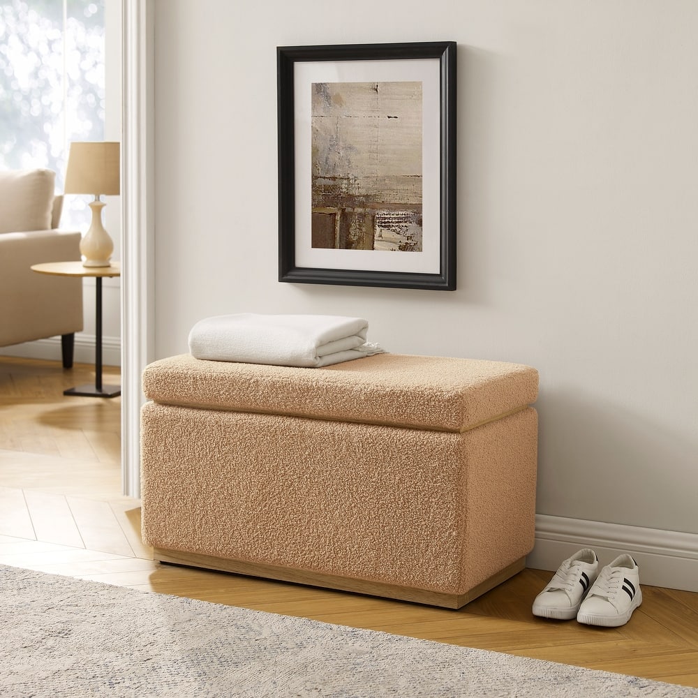 Rue Sherpa Rectangle Storage Ottoman
