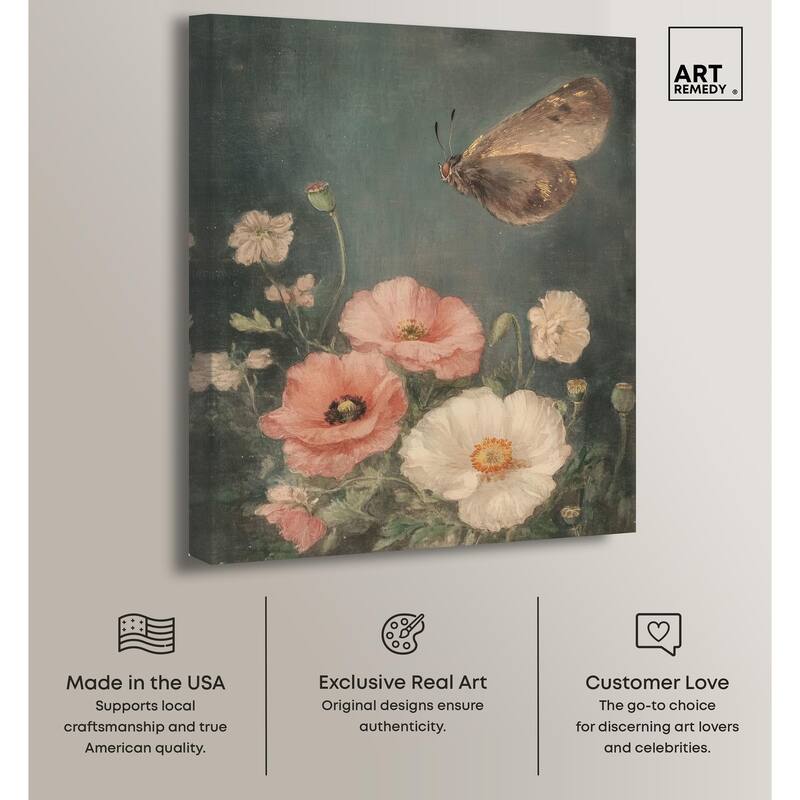 Shadowed Flutter II Canvas by Art Remedy, Gallery Wrapped