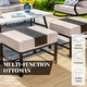 preview thumbnail 10 of 66, MAISON ARTS 5/7/9-Seat Patio Conversation Set, Outdoor Sofa Set with Single Sofa Chairs, 3-Seater Sofa, Ottoman and Coffee Table