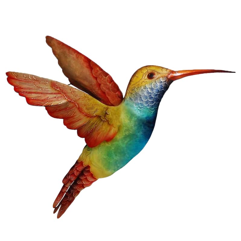 Eangee Hummingbird Wall Decor Large Rainbow