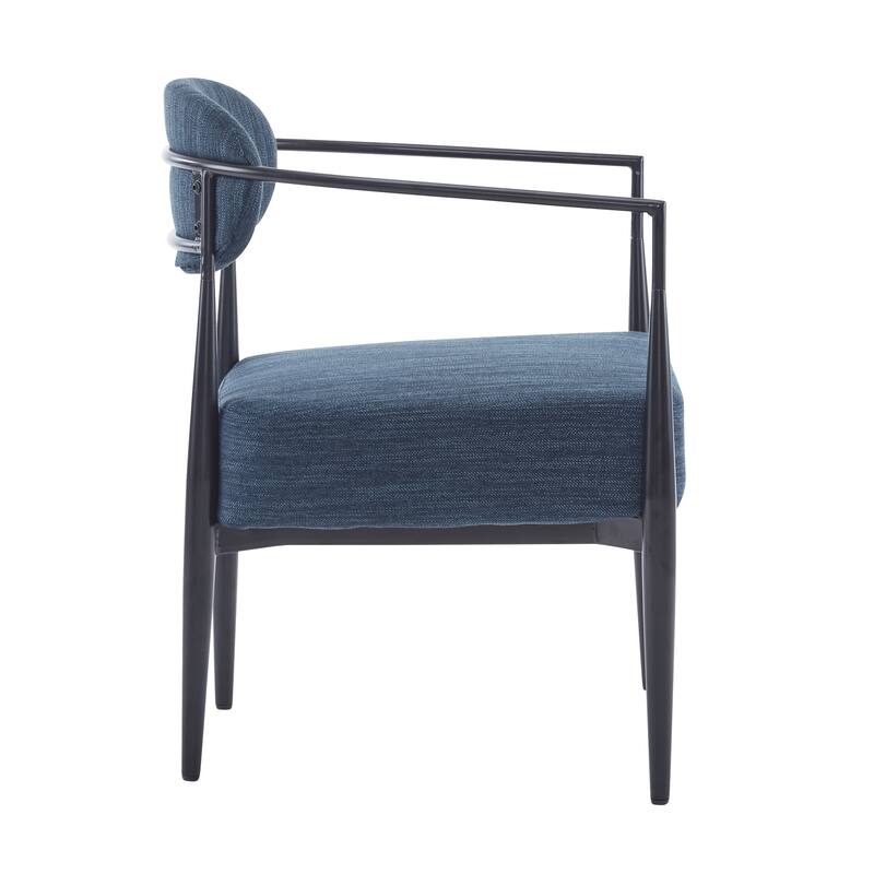 Mid-Century Modern Upholstered Accent Armchair