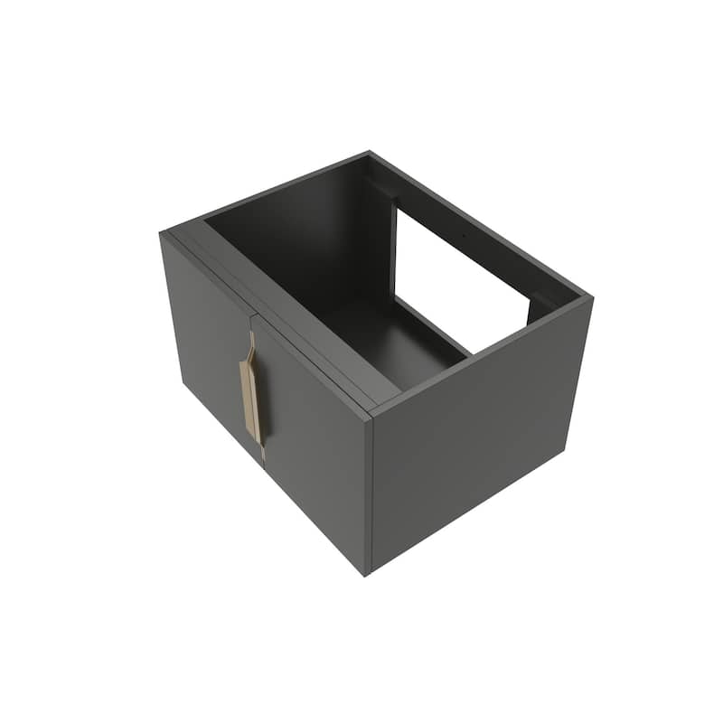 Alpine 24" Wall Mounted Bathroom Vanity (Base Only)