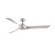 preview thumbnail 2 of 11, Fanimation Wrap Custom Indoor/Outdoor Smart Ceiling Fan DC Motor with Remote - Brushed Nickel