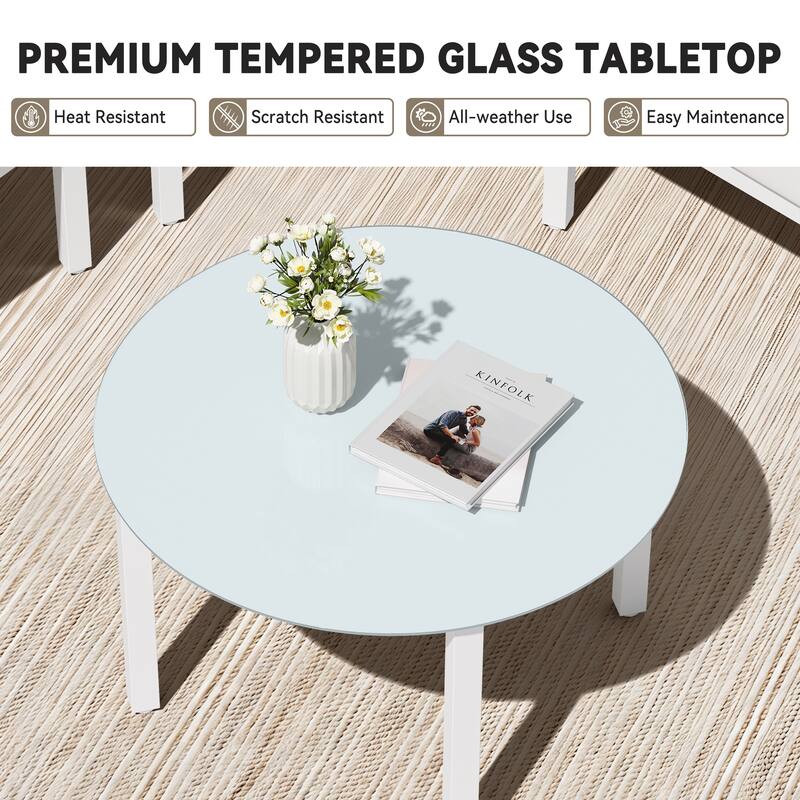 Outdoor Half Moon Curved Sofa Rattan Sectional Sofa Patio Outdoor Conversation Sets