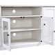 preview thumbnail 15 of 15, Merax TV Stand for TV up to 65in with 2 Tempered Glass Doors, Adjustable Shelves