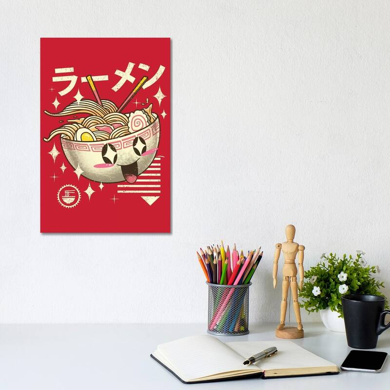 iCanvas "Kawaii Ramen" by Vincent Trinidad Canvas Print - 12x8x0.75