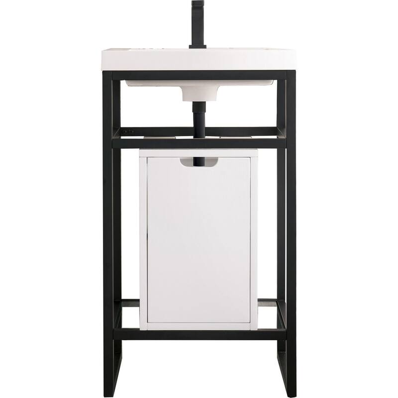 James Martin Vanities C105V20SCGWWG Boston 19-5/8" Rectangular - Matte Black