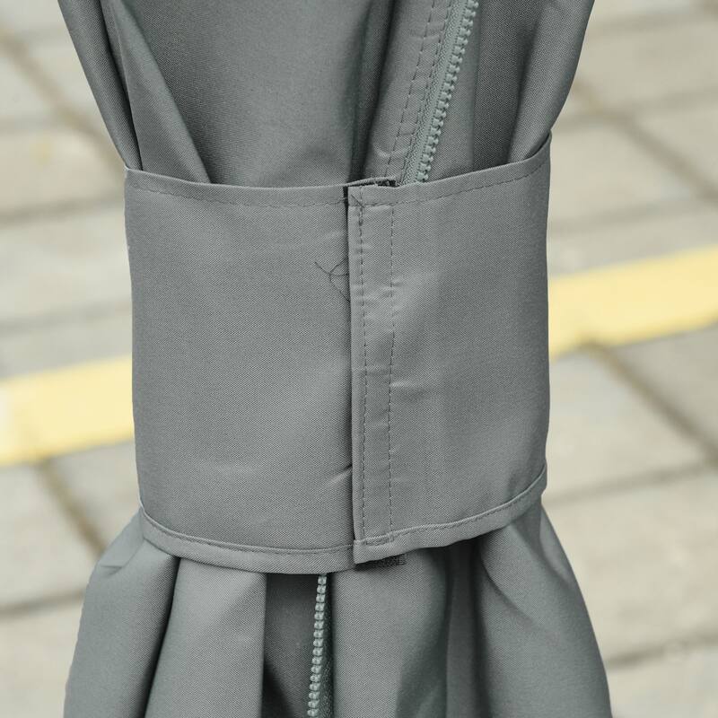 Outsunny 9.84' x 11.8' Gazebo Sidewall Set with Hooks/C-Rings