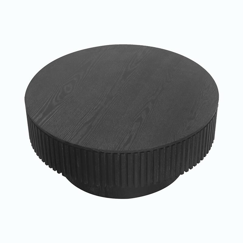 Round Coffee Table with Storage