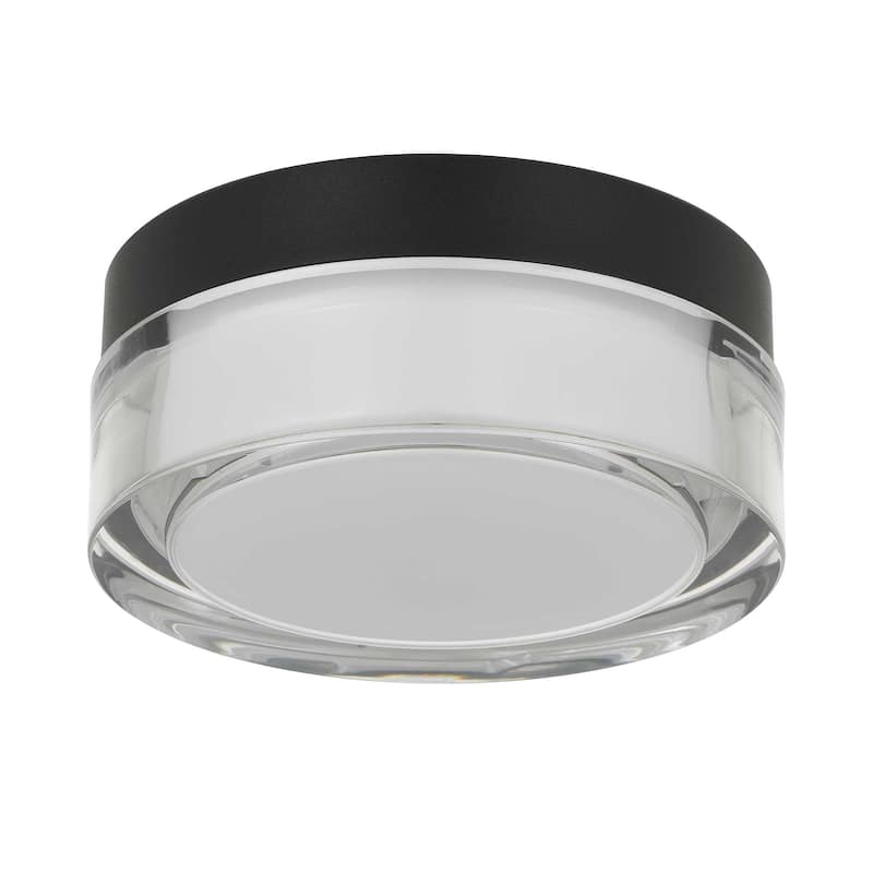 6-inch Black Inegrated LED Flush Mount