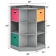 preview thumbnail 4 of 5, 9 Cubby Kids Bookcase Children Corner Cabinet with Drawers