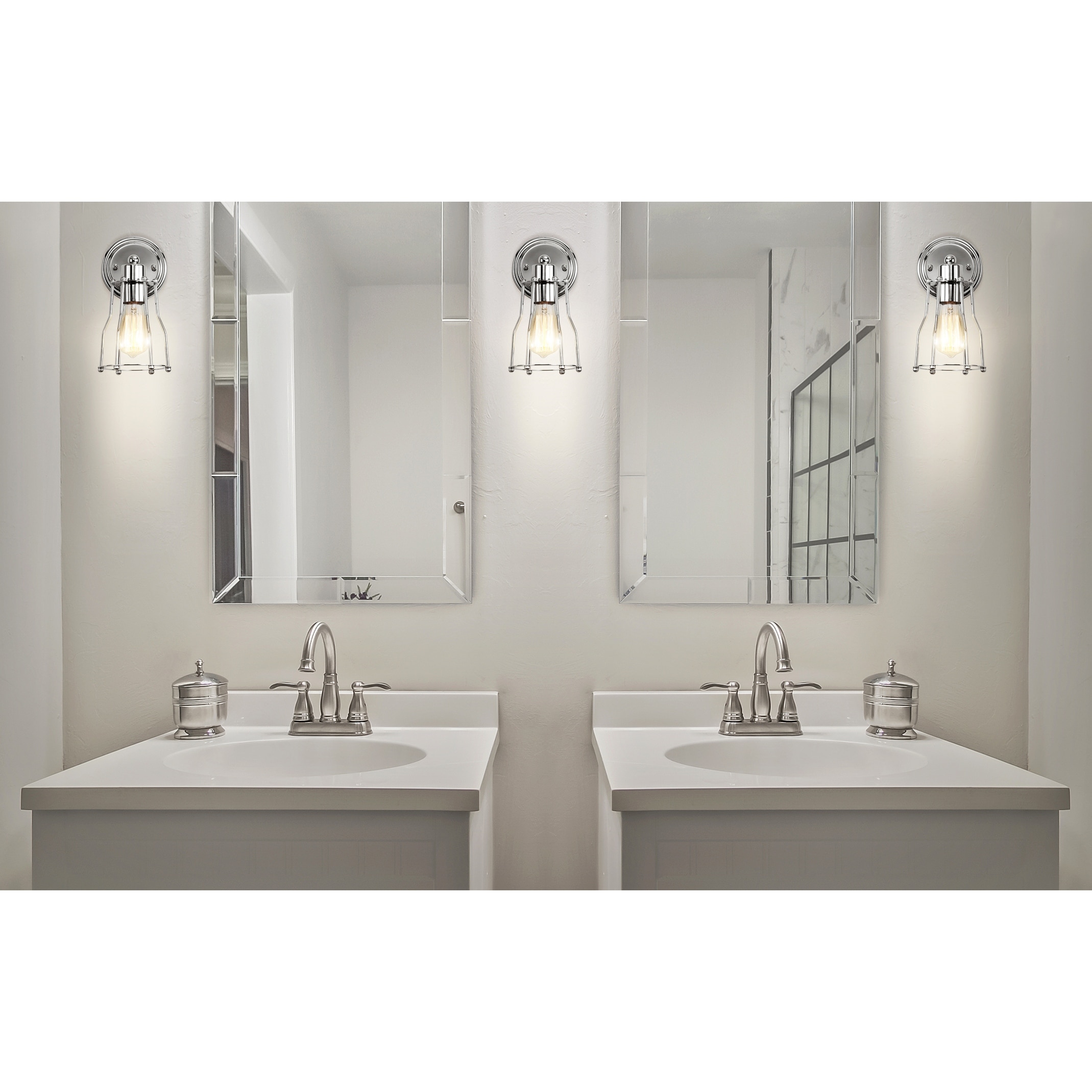 Evelyn Metal Vanity Light by JONATHAN Y - Modern Bathroom Lighting-image