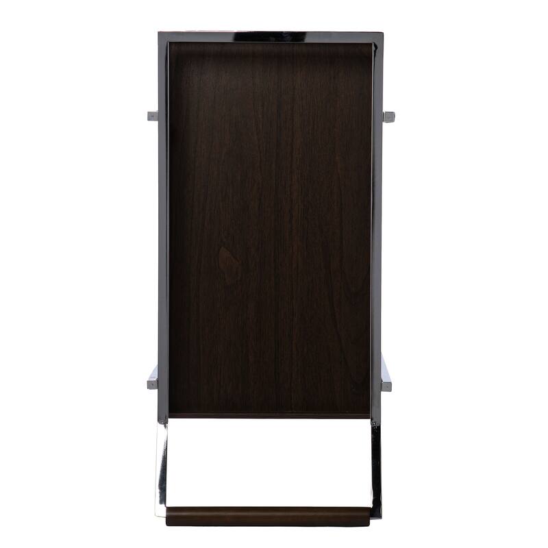 SEI Furniture Deodara Brown Wood Bar Cart