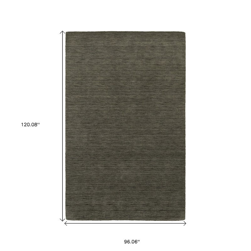 HomeRoots Solid Color Modern Rectangle Area Rug - 120.08 in. x 96.06 in. x 0.59 in.