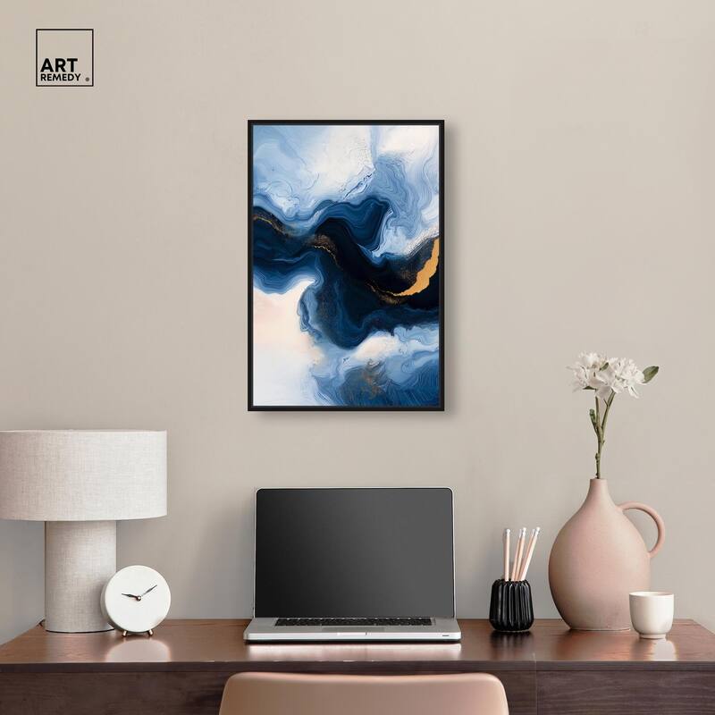 Blue Deep II Canvas by Art Remedy