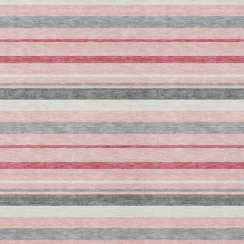HomeRoots Striped Transitional Rectangle Outdoor Rug