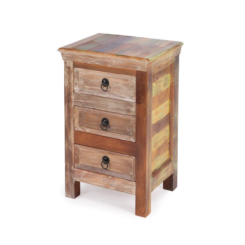 Arya Rustic Accent Chest - Brown - Wood
