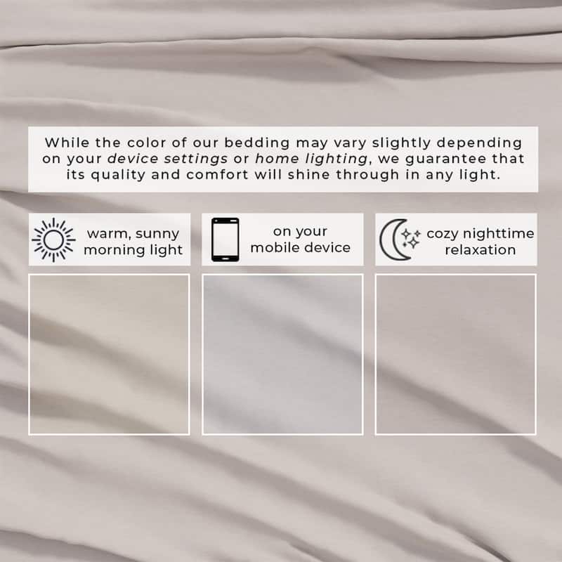 Linery & Co. Heathered Melange Cotton Jersey Knit Sheet Set