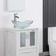 preview thumbnail 41 of 77, Eclife Artistic Vessel Sinks for Bathroom Vanity Tempered Glass Ceramic Basin