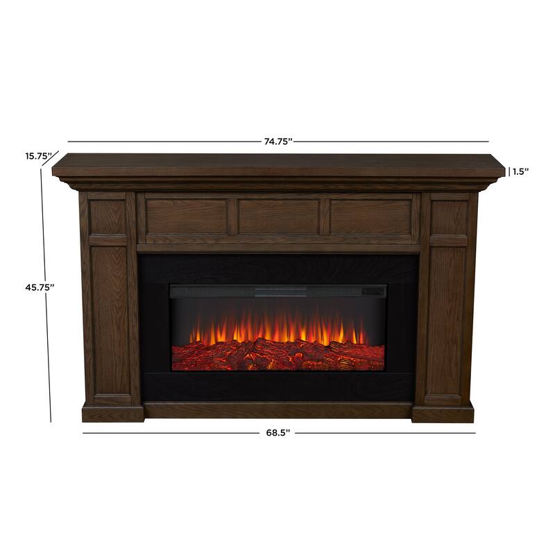 Alcott 75" Landscape Electric Fireplace by Real Flame