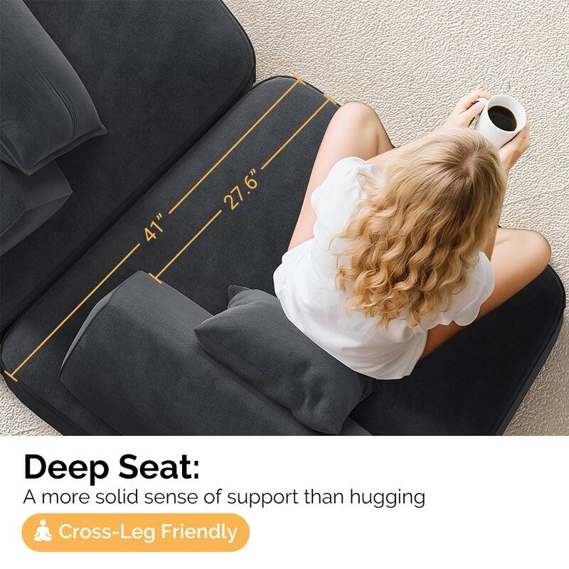 Luxury Oversized Modular Sectional Sofa,139" Chenille Upholstered Couch with Removable Backrests, Convertible Chaise Lounge