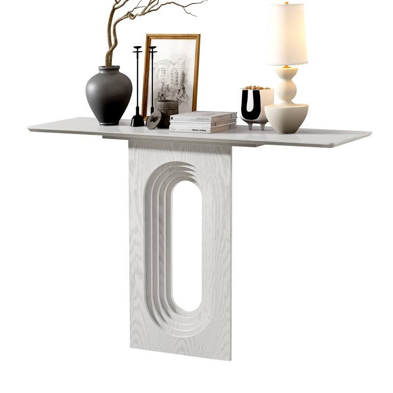 Modern 47" Narrow Console Table for Living Room Entryway Use