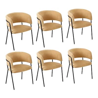 Nest Upholstered Arm Dining Chair by Christopher Knight Home
