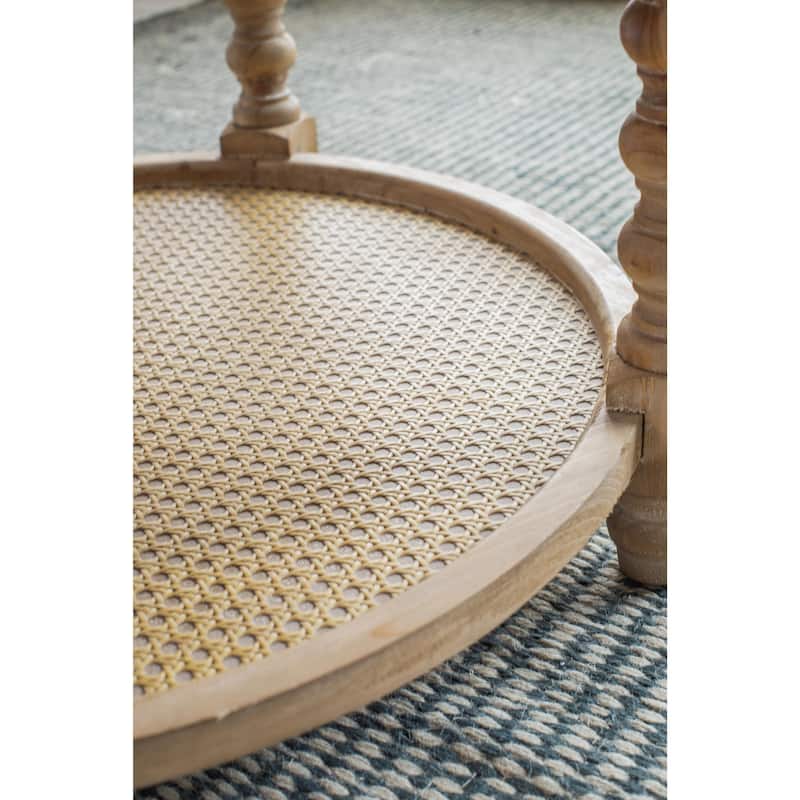29.7" Round 2-Tiered Coffee Tabel