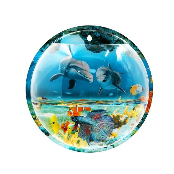 Shop Wall Mounted Acrylic Fishbowl Betta Hanging Tank 1 23 Gallon